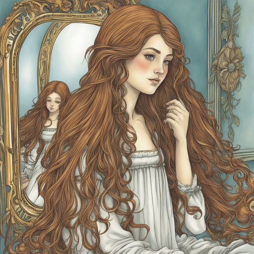 Фото Длинные волосы в зеркале сонник